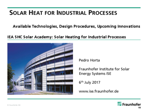 Presentation by Pedro Horta