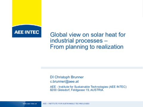 Presentation by Christoph Brunner