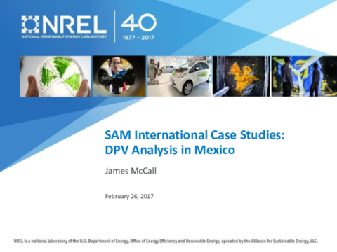 Webinar Presentation by James McCall